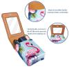 YTYVAGT Lipstick Case,Portable Makeup Bag Cosmetic Pouch,Lipstick Holder Makeup Organizer,Floral Tropical Pink Flamingos view 4