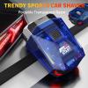 Cyberpunk Mini Electric Shaver, Portable Electric Razor for Men, Smart Display, IPX7 Waterproof, Wet & Dry Shaving, Rechargeable Cordless Rotary Shaver for Home, Office, Car, Gifts view 2