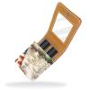 YTYVAGT Lipstick Case,Leather Lip Gloss Lipstick Organizer with Mirror,Mini Lipstick Holder Bag,American Flag and Beach view 2