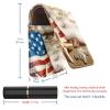 YTYVAGT Lipstick Case,Leather Lip Gloss Lipstick Organizer with Mirror,Mini Lipstick Holder Bag,American Flag and Beach view 3