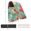 YTYVAGT Lipstick Case,Portable Makeup Bag Cosmetic Pouch,Lipstick Holder Makeup Organizer,Flower Owl Chick Bird view 3