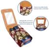 YTYVAGT Lipstick Case,Leather Lip Gloss Lipstick Organizer with Mirror,Mini Lipstick Holder Bag,American Flag Daisy Flower view 4