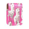 YTYVAGT Lipstick Case,Portable Makeup Bag Cosmetic Pouch,Lipstick Holder Makeup Organizer,Cute Cartoon Llama White Alpaca view 1