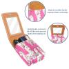 YTYVAGT Lipstick Case,Portable Makeup Bag Cosmetic Pouch,Lipstick Holder Makeup Organizer,Cute Cartoon Llama White Alpaca view 4