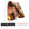 YTYVAGT Lipstick Case,Leather Lip Gloss Lipstick Organizer with Mirror,Mini Lipstick Holder Bag,Autumn Pets Cat and Dog view 3