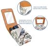 YTYVAGT Travel Lipstick Organizer Case,Lipstick Case Portable Makeup Bag With Mirror,Bird and Flower Tree view 4