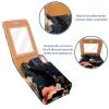 YTYVAGT Lipstick Case,Leather Lip Gloss Lipstick Organizer with Mirror,Mini Lipstick Holder Bag,Animal Bat Leaf Art Illustration view 4