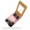 YTYVAGT Lipstick Case,Leather Lip Gloss Lipstick Organizer with Mirror,Mini Lipstick Holder Bag,White Lighthouse Pink Sky view 2