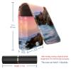 YTYVAGT Lipstick Case,Leather Lip Gloss Lipstick Organizer with Mirror,Mini Lipstick Holder Bag,White Lighthouse Pink Sky view 3