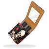 YTYVAGT Travel Lipstick Organizer Case,Lipstick Case Portable Makeup Bag With Mirror,Colorful Plant Flower Art Rose Pattern view 2