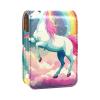YTYVAGT Lipstick Case,Leather Lip Gloss Lipstick Organizer with Mirror,Mini Lipstick Holder Bag,Unicorn Cloud Rainbow view 1
