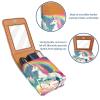 YTYVAGT Lipstick Case,Leather Lip Gloss Lipstick Organizer with Mirror,Mini Lipstick Holder Bag,Unicorn Cloud Rainbow view 4