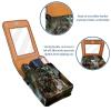 YTYVAGT Travel Lipstick Organizer Case,Lipstick Case Portable Makeup Bag With Mirror,Forest Tree Owl view 4