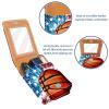 YTYVAGT Lipstick Case,Portable Makeup Bag Cosmetic Pouch,Lipstick Holder Makeup Organizer,Basketball Usa Flag Pattern view 4