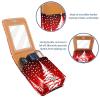 YTYVAGT Lipstick Case,Leather Lip Gloss Lipstick Organizer with Mirror,Mini Lipstick Holder Bag,Christmas Theme view 4