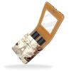 YTYVAGT Lipstick Case,Leather Lip Gloss Lipstick Organizer with Mirror,Mini Lipstick Holder Bag,Eiffel Tower Vintage Newspaper view 2