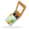 YTYVAGT Travel Lipstick Organizer Case,Lipstick Case Portable Makeup Bag With Mirror,Tropical Pineapple Fruit view 2