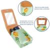 YTYVAGT Travel Lipstick Organizer Case,Lipstick Case Portable Makeup Bag With Mirror,Tropical Pineapple Fruit view 4