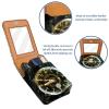 YTYVAGT Lipstick Case,Leather Lip Gloss Lipstick Organizer with Mirror,Mini Lipstick Holder Bag,Vintage Mechanical Clock view 4