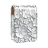 YTYVAGT Lipstick Case,Leather Lip Gloss Lipstick Organizer with Mirror,Mini Lipstick Holder Bag,White Plants Flowers Floral view 1