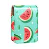 YTYVAGT Lipstick Case,Leather Lip Gloss Lipstick Organizer with Mirror,Mini Lipstick Holder Bag,Watermelon Fruit Polka Dots view 1