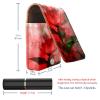 YTYVAGT Lipstick Case,Leather Lip Gloss Lipstick Organizer with Mirror,Mini Lipstick Holder Bag,Watercolor Plant Rose view 3