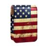 YTYVAGT Lipstick Case,Leather Lip Gloss Lipstick Organizer with Mirror,Mini Lipstick Holder Bag,Vintage American Flag Print view 1