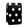 YTYVAGT Lipstick Case,Leather Lip Gloss Lipstick Organizer with Mirror,Mini Lipstick Holder Bag,Black White Dots view 1