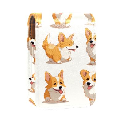 YTYVAGT Lipstick Case,Portable Makeup Bag Cosmetic Pouch,Lipstick Holder Makeup Organizer,Dogs Animals