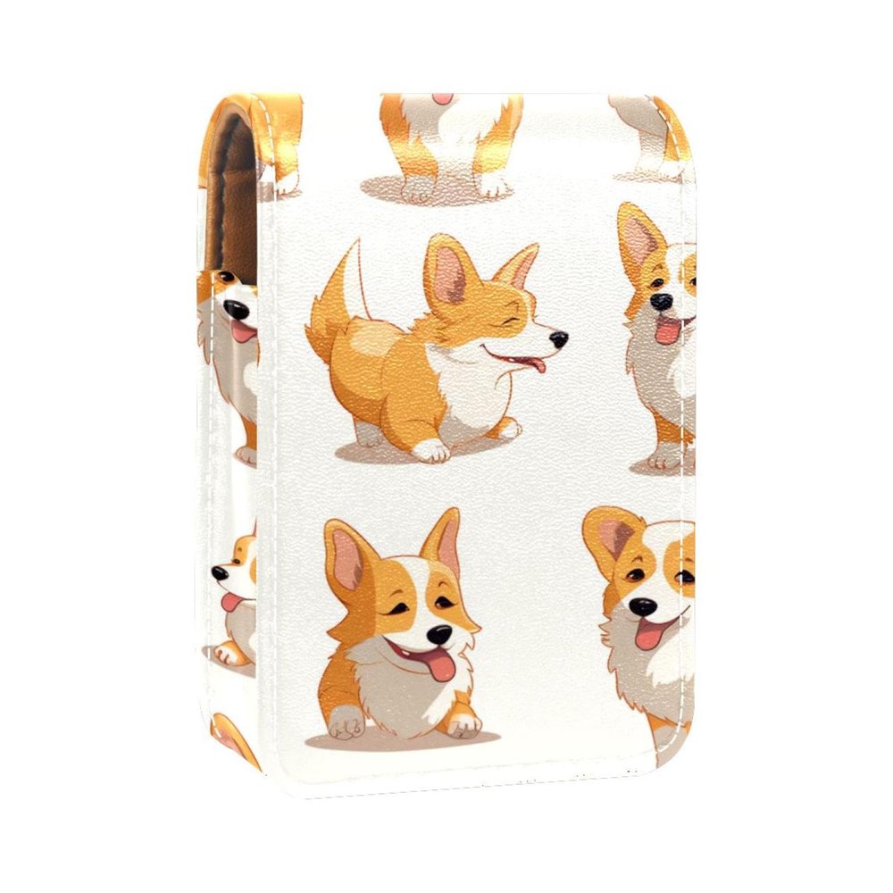 YTYVAGT Lipstick Case,Portable Makeup Bag Cosmetic Pouch,Lipstick Holder Makeup Organizer,Dogs Animals