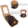 YTYVAGT Lipstick Case,Portable Makeup Bag Cosmetic Pouch,Lipstick Holder Makeup Organizer,Basket and Black Dog view 4
