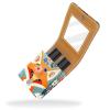 YTYVAGT Lipstick Case,Leather Lip Gloss Lipstick Organizer with Mirror,Mini Lipstick Holder Bag,Flower Field and Fox view 2