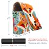 YTYVAGT Lipstick Case,Leather Lip Gloss Lipstick Organizer with Mirror,Mini Lipstick Holder Bag,Flower Field and Fox view 3