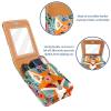 YTYVAGT Lipstick Case,Leather Lip Gloss Lipstick Organizer with Mirror,Mini Lipstick Holder Bag,Flower Field and Fox view 4