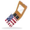 YTYVAGT Travel Lipstick Organizer Case,Lipstick Case Portable Makeup Bag With Mirror,United States and Iceland Flag view 2