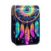 YTYVAGT Lipstick Case,Portable Makeup Bag Cosmetic Pouch,Lipstick Holder Makeup Organizer,Art Dreamcatcher Feather Pattern view 1