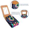 YTYVAGT Lipstick Case,Portable Makeup Bag Cosmetic Pouch,Lipstick Holder Makeup Organizer,Art Dreamcatcher Feather Pattern view 4