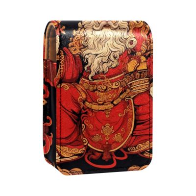 YTYVAGT Lipstick Case,Portable Makeup Bag Cosmetic Pouch,Lipstick Holder Makeup Organizer,God of Wealth Eastern Mythology Illustration