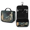 QUOPLMAM Mermaid Skeleton Skull Portable Toiletry Bags,Travel Makeup Bags,Travel Cosmetic Bags,with Handle,Large Capacity view 2