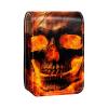 YTYVAGT Lipstick Case,Portable Makeup Bag Cosmetic Pouch,Lipstick Holder Makeup Organizer,Vintage Fire and Skull view 1