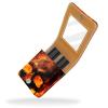 YTYVAGT Lipstick Case,Portable Makeup Bag Cosmetic Pouch,Lipstick Holder Makeup Organizer,Vintage Fire and Skull view 2