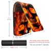 YTYVAGT Lipstick Case,Portable Makeup Bag Cosmetic Pouch,Lipstick Holder Makeup Organizer,Vintage Fire and Skull view 3