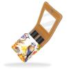 YTYVAGT Travel Lipstick Organizer Case,Lipstick Case Portable Makeup Bag With Mirror,Birds Fruits and Vegetables view 2