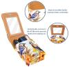 YTYVAGT Travel Lipstick Organizer Case,Lipstick Case Portable Makeup Bag With Mirror,Birds Fruits and Vegetables view 4