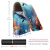 YTYVAGT Lipstick Case,Portable Makeup Bag Cosmetic Pouch,Lipstick Holder Makeup Organizer,Dolphins Fish Ocean Coral view 3