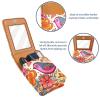 YTYVAGT Lipstick Case,Leather Lip Gloss Lipstick Organizer with Mirror,Mini Lipstick Holder Bag,Flower Heart Bird Butterfly Spring view 4
