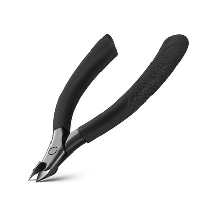 FVION Cuticle Trimmer  Professional Cuticle Nippers, Rubber Coated Handle Manicure Tools  Stainless Steel Cuticle Cutter for Nails (5mm), Dark