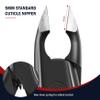 FVION Cuticle Trimmer  Professional Cuticle Nippers, Rubber Coated Handle Manicure Tools  Stainless Steel Cuticle Cutter for Nails (5mm), Dark view 3
