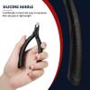FVION Cuticle Trimmer  Professional Cuticle Nippers, Rubber Coated Handle Manicure Tools  Stainless Steel Cuticle Cutter for Nails (5mm), Dark view 4