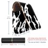 YTYVAGT Lipstick Case,Leather Lip Gloss Lipstick Organizer with Mirror,Mini Lipstick Holder Bag,Cow Texture view 3
